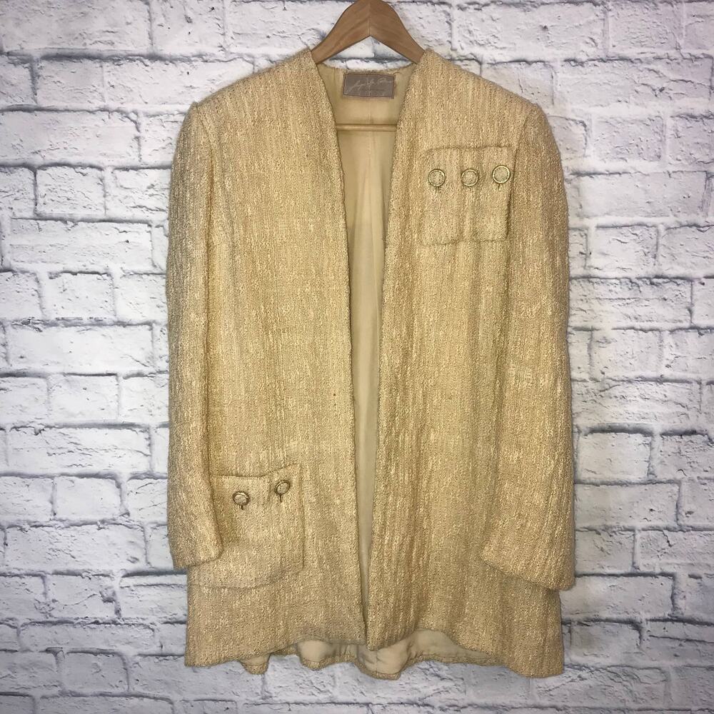 VINTAGE Jacquelyn Ross Gold Blazer
